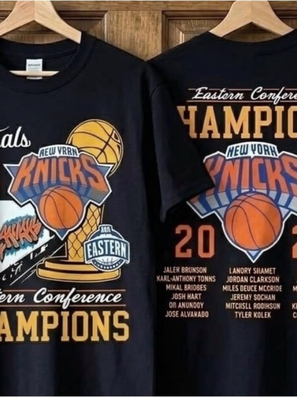 New York Knicks Champions NBA Final Basketball 2 Sides Tshirt